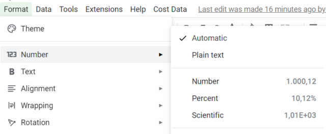 Number Formatting Error in Google Sheets [Comma - Dot Error] - DigiXport