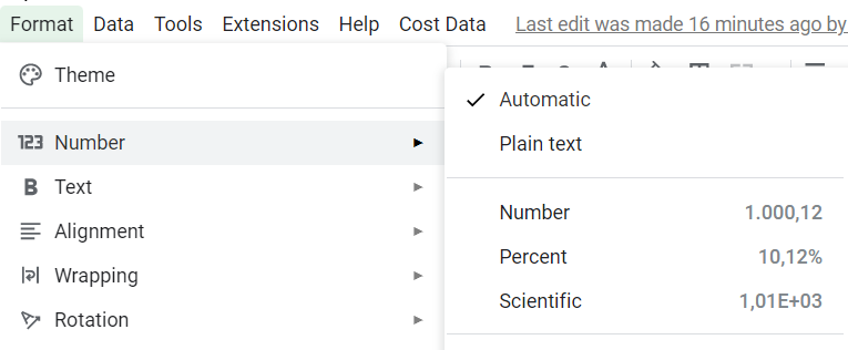 Number Formatting Error In Google Sheets Comma Dot Error DigiXport