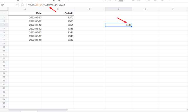 Google Sheet Error: This action would increase the number of cells in ...